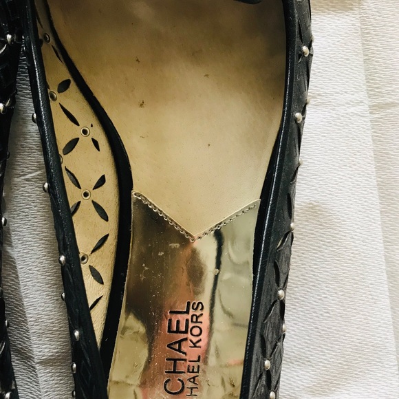 Michael Kors open studded flats. - Picture 3 of 6